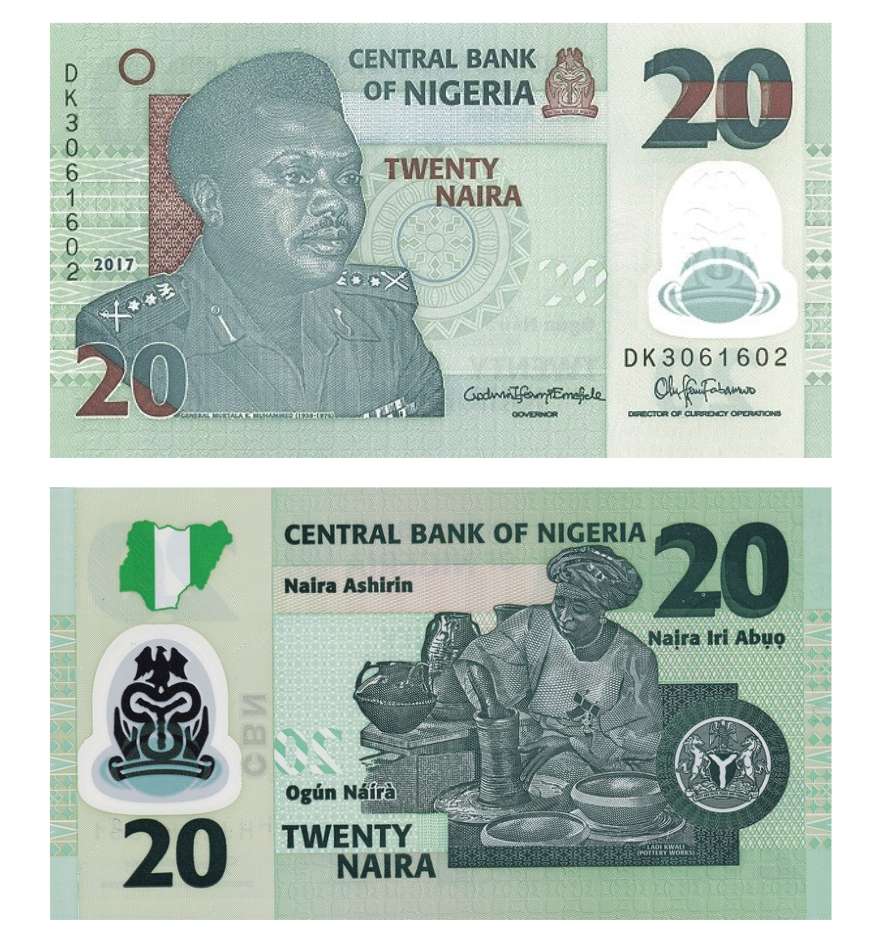20 Naira Twenty Naira Note